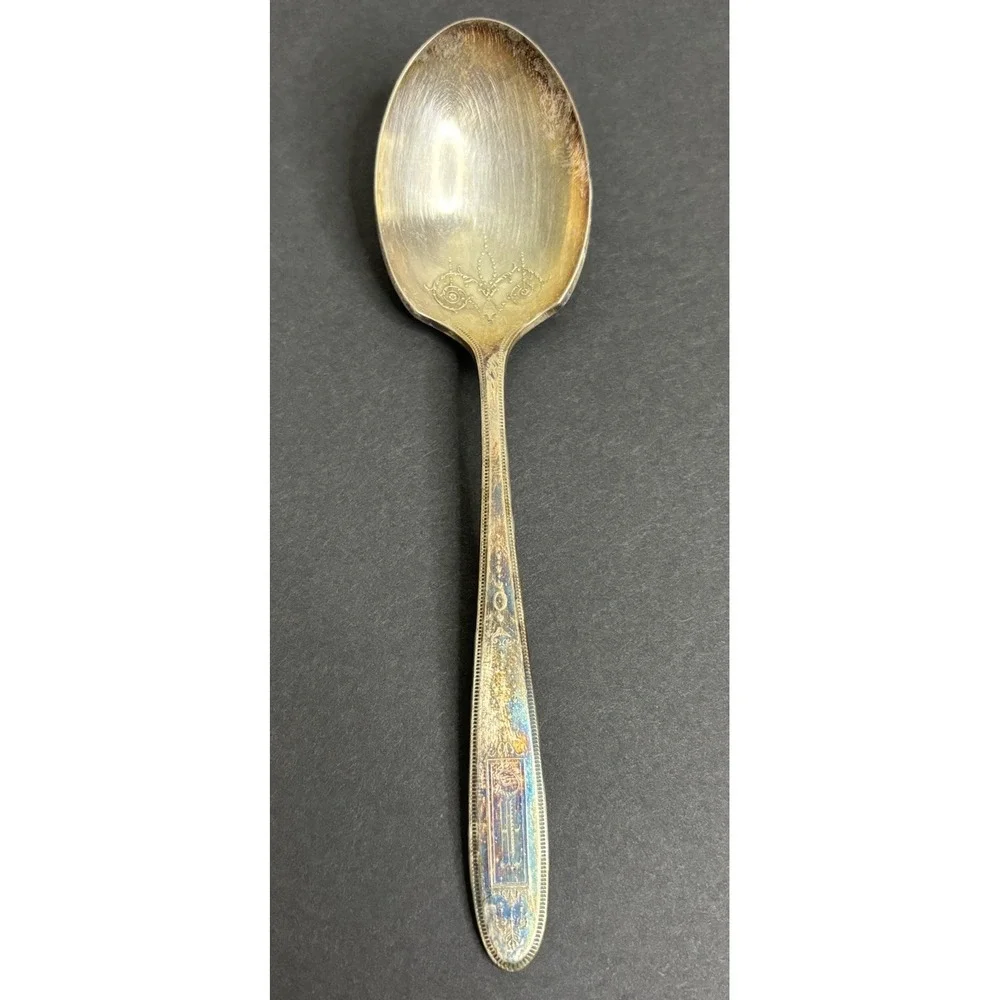 Oneida Community Grosvenor Sugar Spoon & Butter Knife Silverplate Monogrammed F